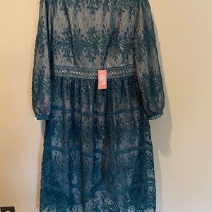 NWT Ivy City and Co. emerald lace dress